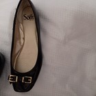 7 Women Black sofft With Gold Buckel Flat Loafers — photo 2