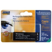Vivanco Batteria agli ioni di litio per Casio NP-50 NP50 EXILIM EX-V8 EX-V7 V8SR V7SR NP50BA...