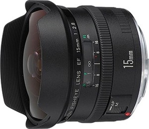 Canon EF 15mm f2.8 Fisheye Black Lens Photography Camera Lens
