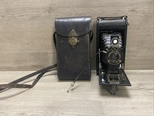 Vintage Kodak 1A Autographic Kodak JR w/ Leather Case