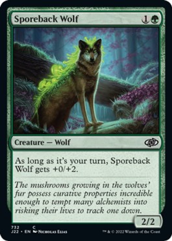 Sporeback Wolf [J22 - 732] Common NM Jumpstart 2022