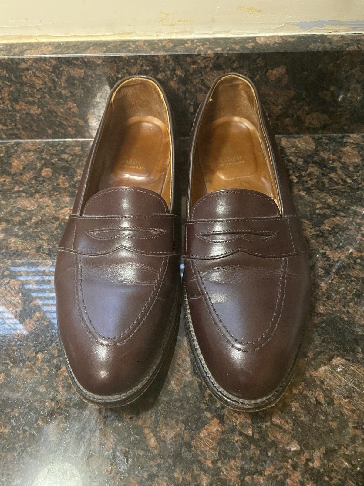 Alden 683 Burgundy Calfskin Full Strap Loafer