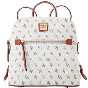 Dooney & bourke Gretta Signature Coated Canvas Satchel in Blue
