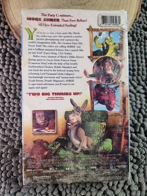 SHREK (2001) Special Edition Big Box VHS - RARE Broken Plastic