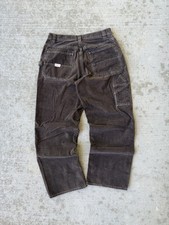 Pantalones de Carpintero Vintage Y2K Old Navy “Painters” Marrón Sueltos Pana Talla 32x31