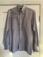 True Vintage Ben Sherman Oxford BD Shirt Candy Stripe 14.5/37  Mod Skin