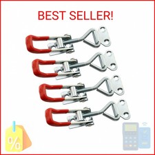 4PCS Latch Catch Cabinet Boxes Handle Toggle Lock Clamp Hasp Silver 4001