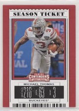 2019 Panini Contenders Draft Picks Season Ticket Michael Thomas #73 5rc