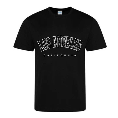 T-Shirt enfant fille Los Angeles été noir - Photo 1/2