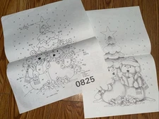 Tri-Chem Liquid Embroidery 0825 Mr. & Mrs. Snowman Christmas Transfer