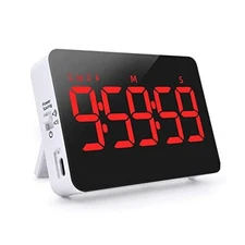Digital Timer Kitchen Timer Count Down Up Rechargeable Kitchen Red Timers
