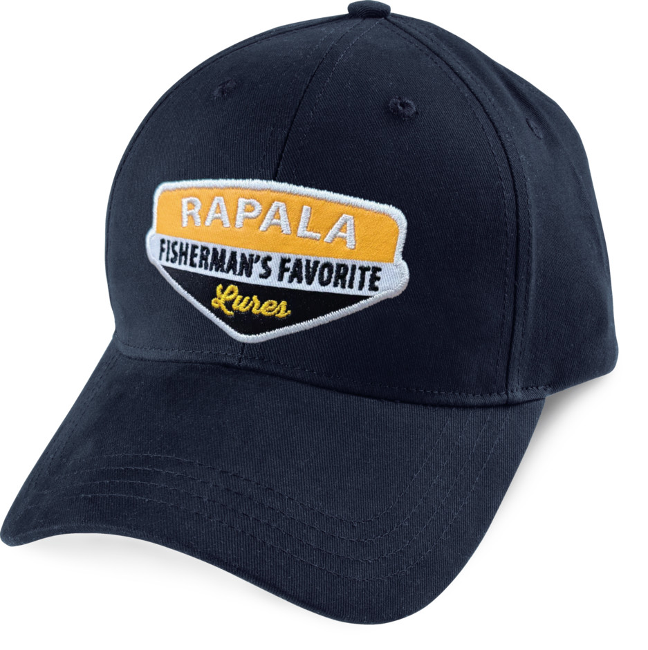 Rapala Fishermans Favorite Embroidered Patch Trucker Fishing Hat Cap - Black 4190₽