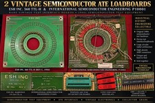 2 Vintage Semiconductor ATE Loadboards ESH 560 TTL-H ISE P10001 Test Boards