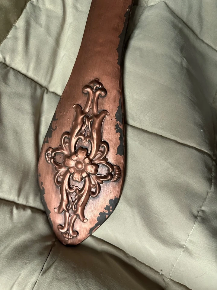 “En casa” utensilios de cocina gigantes cuchara y tenedor metal granja decoración colgante de pared Foto 2 de 4