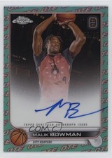 2022 Chrome OTE Overtime Elite Aqua & Red Refractor 44/99 Malik Bowman Auto 1b4j
