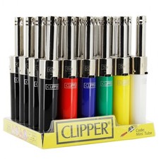 briquet allume tout lot de 24 clipper couleurs