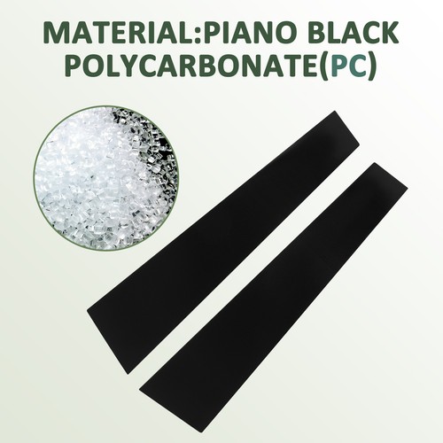 ?6X Set Fits 06-11 Honda Civic Black Pillar Posts Glossy Cover Door Trim Window - Picture 3 of 13