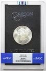 1885-CC Morgan Dollar $1 MS 64+ Plus NGC GSA Hoard Box and COA