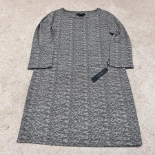 Tahari Dress Beige Black Long Sleeve Women's Size Small NWT