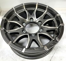 15x6  6 Lug Gray Machined   Aluminum  Eagle Trailer Wheel 12169 156655 GMLS