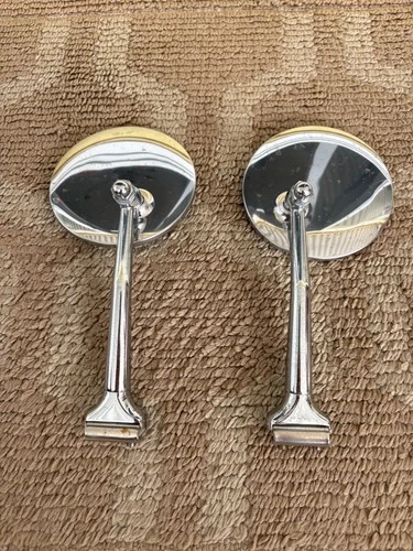 Antique Side View Mirror Clamp On 4" Round for Ford Model A Hot Rod