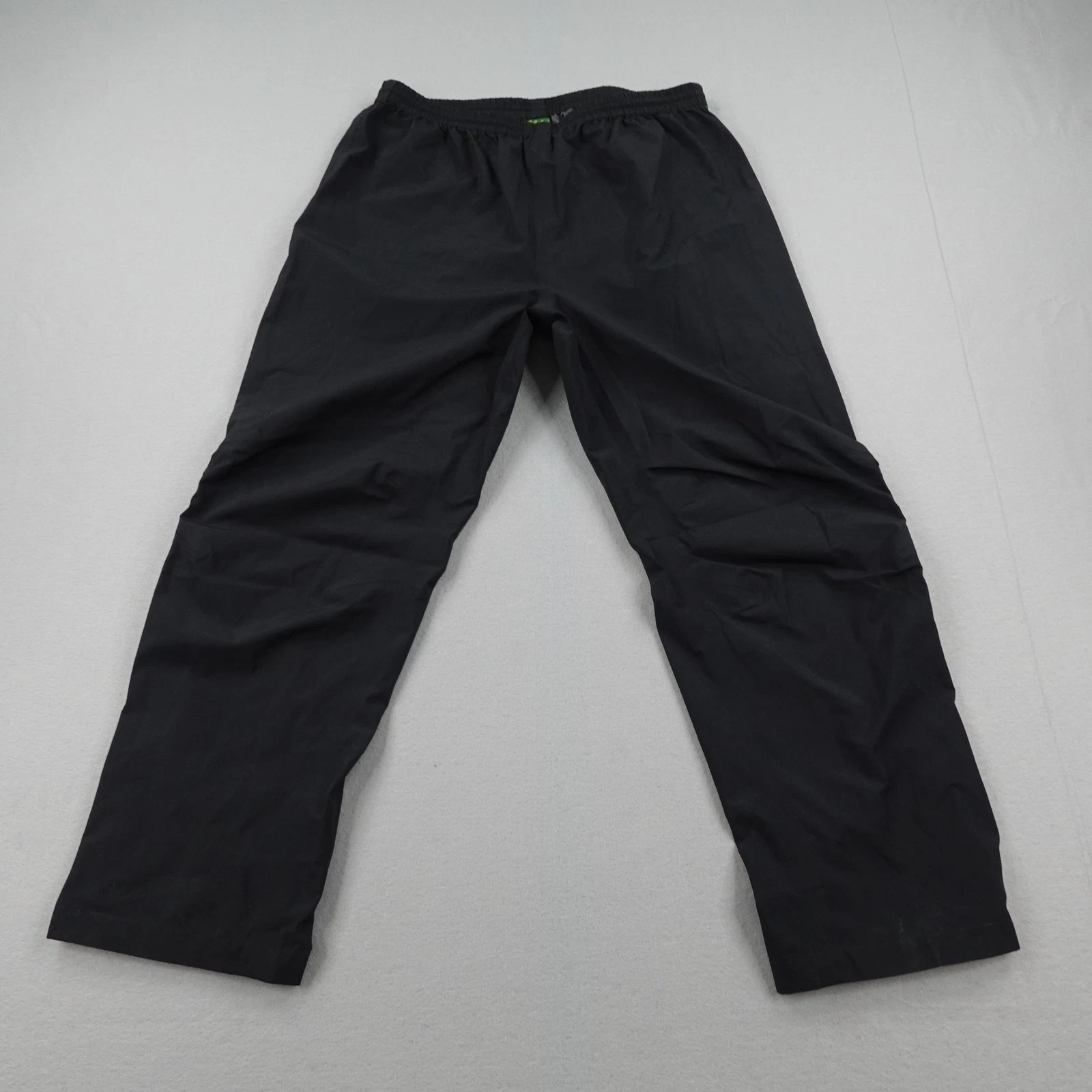 Vintage Cabelas Pants Mens XL Reg Black Paclite Shell Rain Waterproof Outdoors