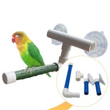 Bath Wall Rack Bird Shower Perch Supplies Multifunctional Pet Parrot Bath
