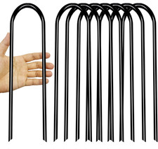 10Inch Trampoline Stakes Heavy Duty Trampoline Parts Wind Stakes U Type 8Pcs