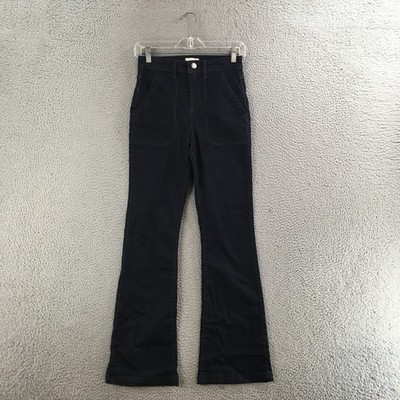 Knox Rose Jeans Womens 2 Flared High Rise Cotton Blend Zip Fly Pockets Blue