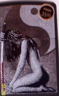 NEW ZIPPO USA Windproof oil Lighter 85224 naked Lady with Sword red on Blade