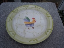 Scotts of Stow Cockerel Dinner Plate Hand Painted Ceramic 10.5” Country Style