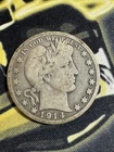 1914 - S Barber Silver Half Dollar 🔥🔥