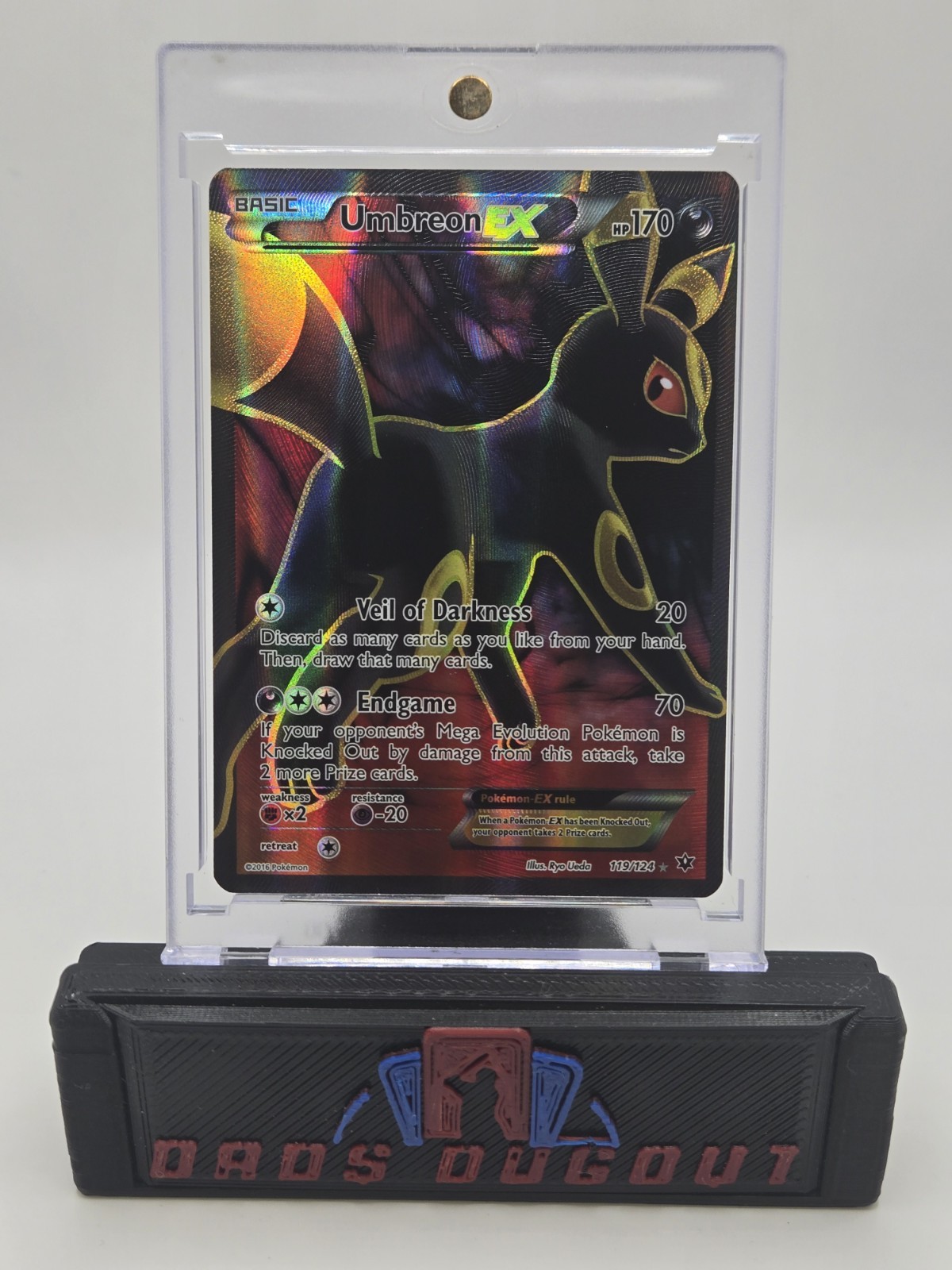 Pokemon Umbreon EX 119/124 NM- Fates Collide Full Art Ultra Rare XY