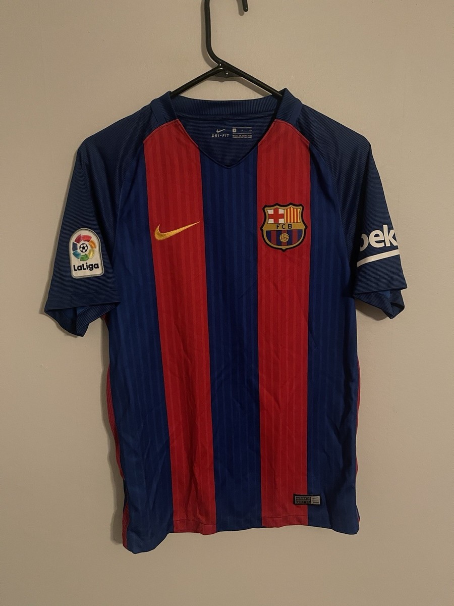 Lionel Messi FC Barcelona 2016-17 Home Soccer Jersey Nike 776850