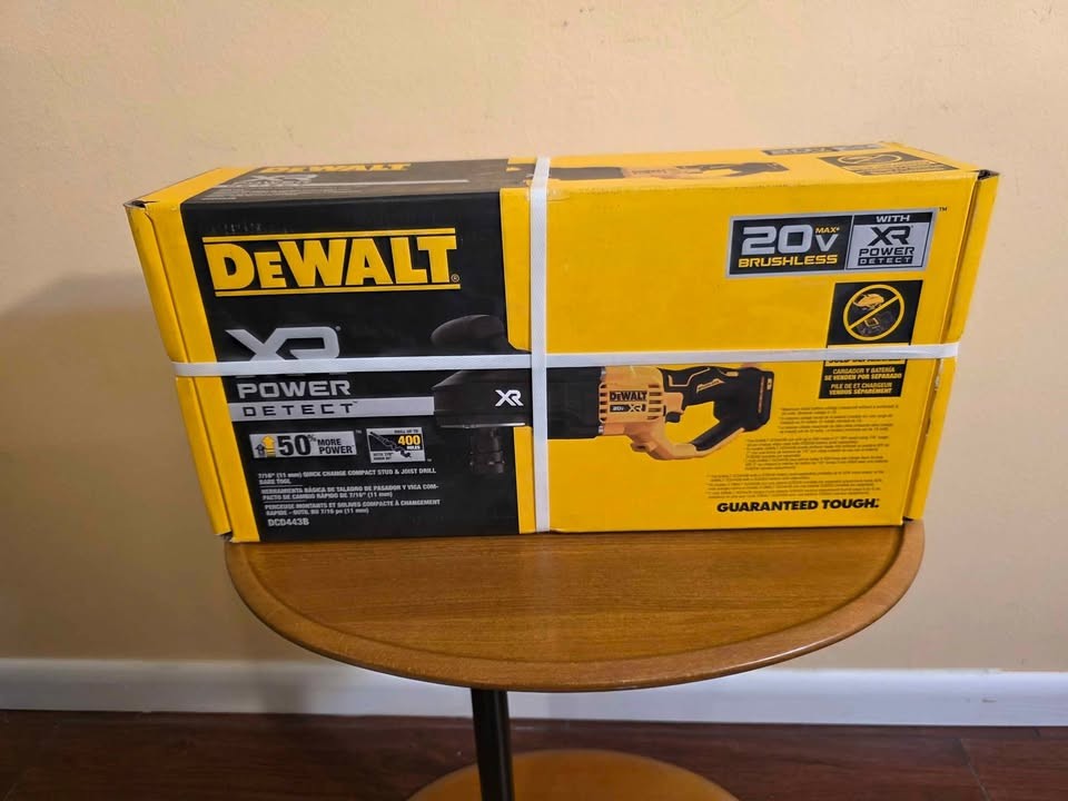 New DEWALT DCD443B 20V MAX XR Power Detect Compact Stud & Jo