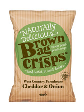 Brown Bag Crisps 40g x 20, Gluten Free, Choose from 8 great Flavours Free P&P