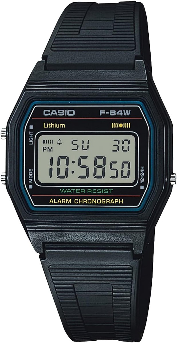 Casio] Watch Casio Collection F-84W-1QJH Men's Black | eBay