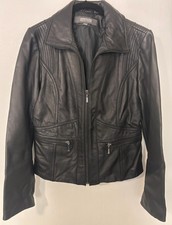 Womens Black Genuine Leather Jacket Large Ken...