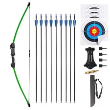 Mxessua 45 Bow and Arrows Set for Teens Recurve Archery Beginner Gift Longbow
