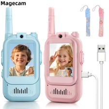 TalkPlay Video Walkie Talkies for Kids 2 Pack Rechargeable Intercom