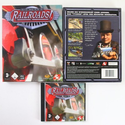 PC Spiel Sid Meiers Railroads Big Box Anleitung Gut