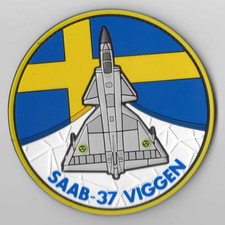 New Swedish Air Force Patch Saab 37 Viggen Fighter Jet 2025 Ja 37 Viggen Sverige New Swedish Air Force Patch Saab 37 Viggen Fighter Jet 2025 Ja 37 Viggen Sverige