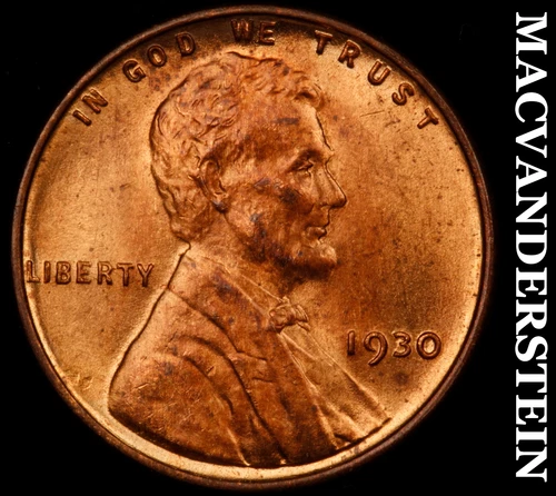 1930 Lincoln Wheat Cent- Choice Gem Brilliant Unc++++ Luster #J3462