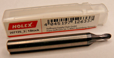 1 x end mill solid carbide Holex Ø 3.0 x 6 x 50.5 x 6 Z = 2 R1.5 NEW & ORIGINAL PACKAGING