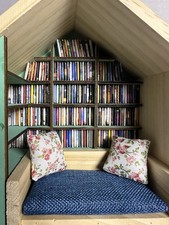 Anxiety Wooden Mini Bookshelf with Lots Of Mini Books Miniature Stress Relief