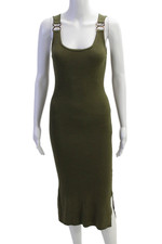 T Tahari Womens Knit Tank Dress Green Size M