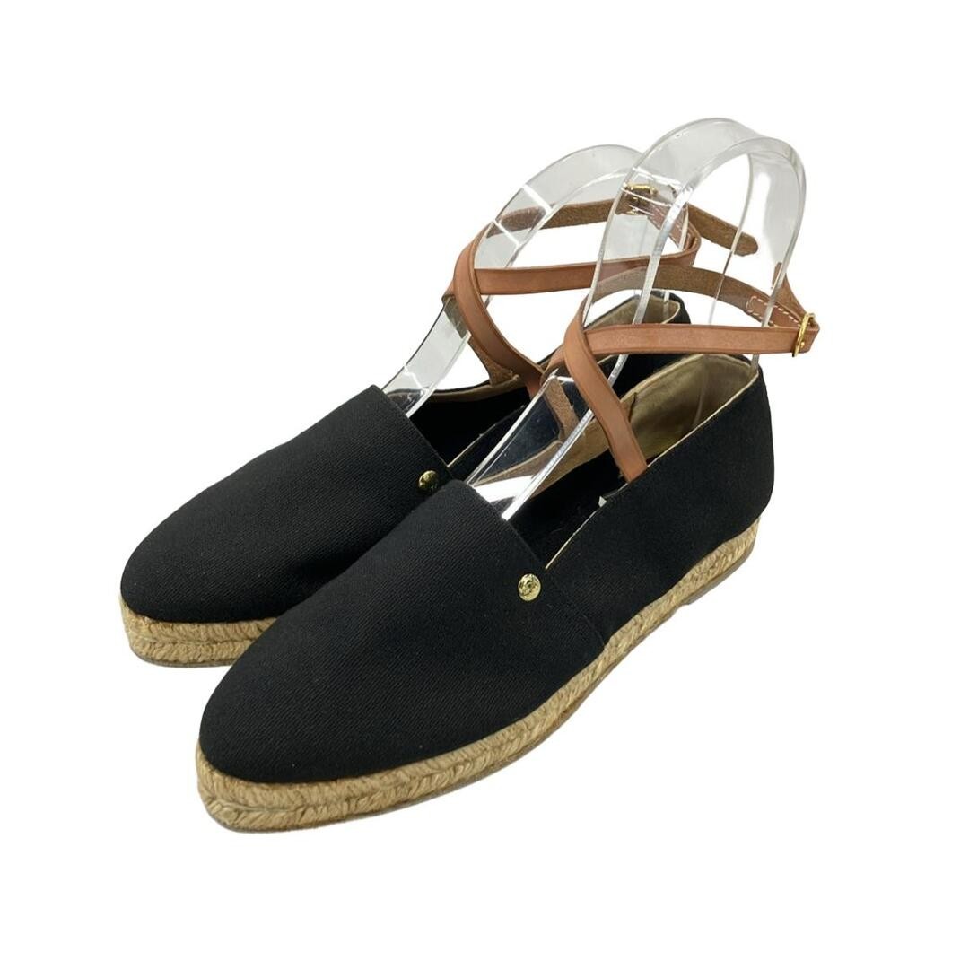 Hermes Flat Shoes Ankle Strap Espadrilles Ladies Size 37 (24cm) Damage Details