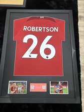 Andy Robertson Signed And Framed Liverpool Shirt With COA