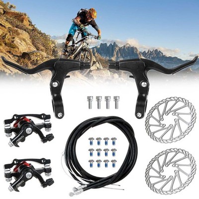 Fahrrad Scheibenbremse Kit Mechanische Vorne Hinten MTB Bremse 160mm Bremsbeläge