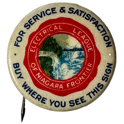 Electrical League of Niagara Frontier 7/8'' Celluloid Pinback